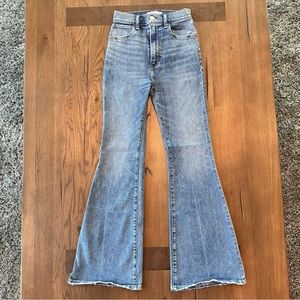 Abercrombie Ultra High Rise Flare Jeans